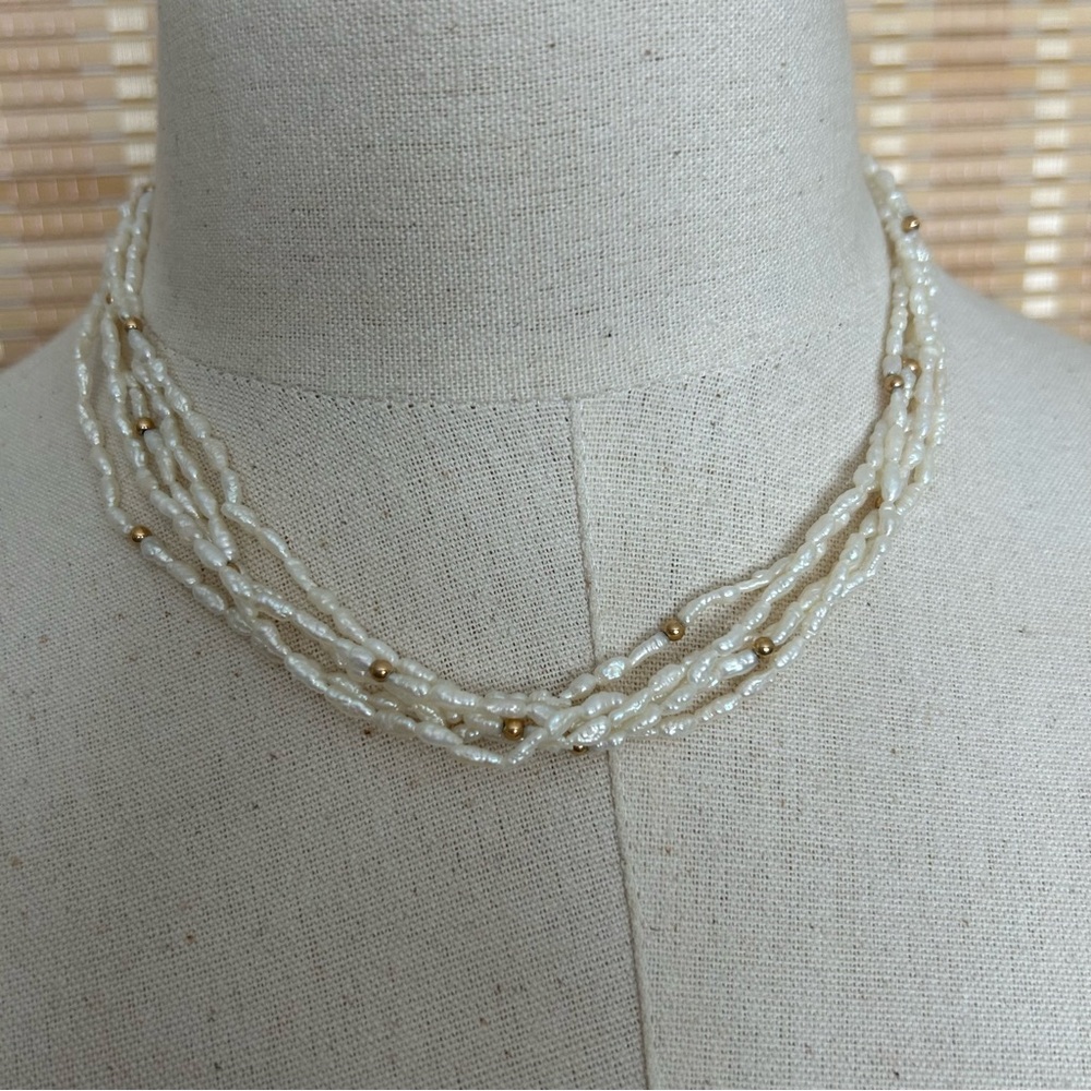Vintage Pearl Multi-Strand Necklace